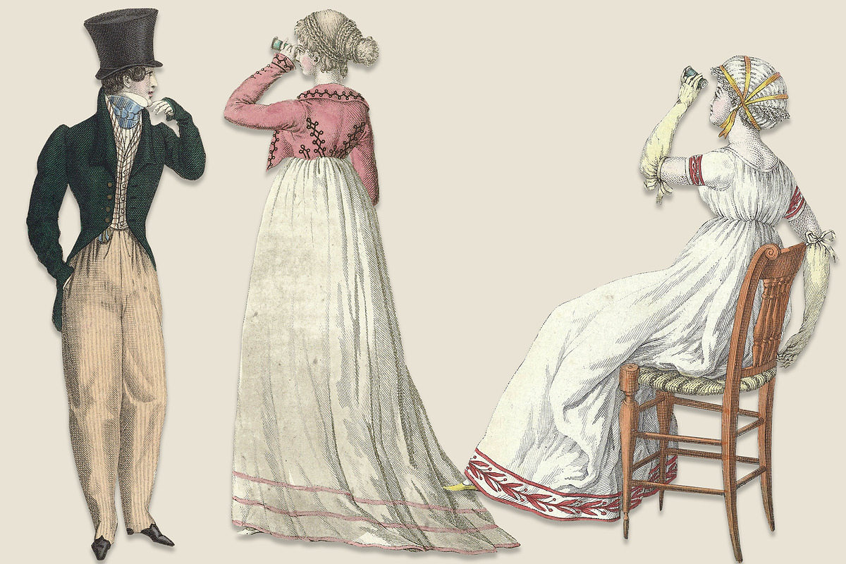 Jane Austen Era Regency Clipart Set, an Illustration by ephemoire (Photo 2 of 4)
