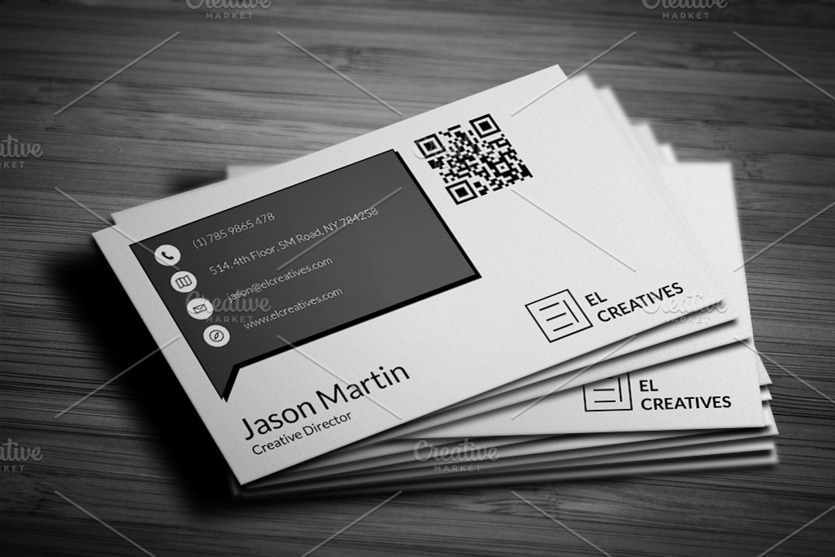 Creative Minimal Business Card, a Business Card Template by bouncy (Photo 1 of 5)