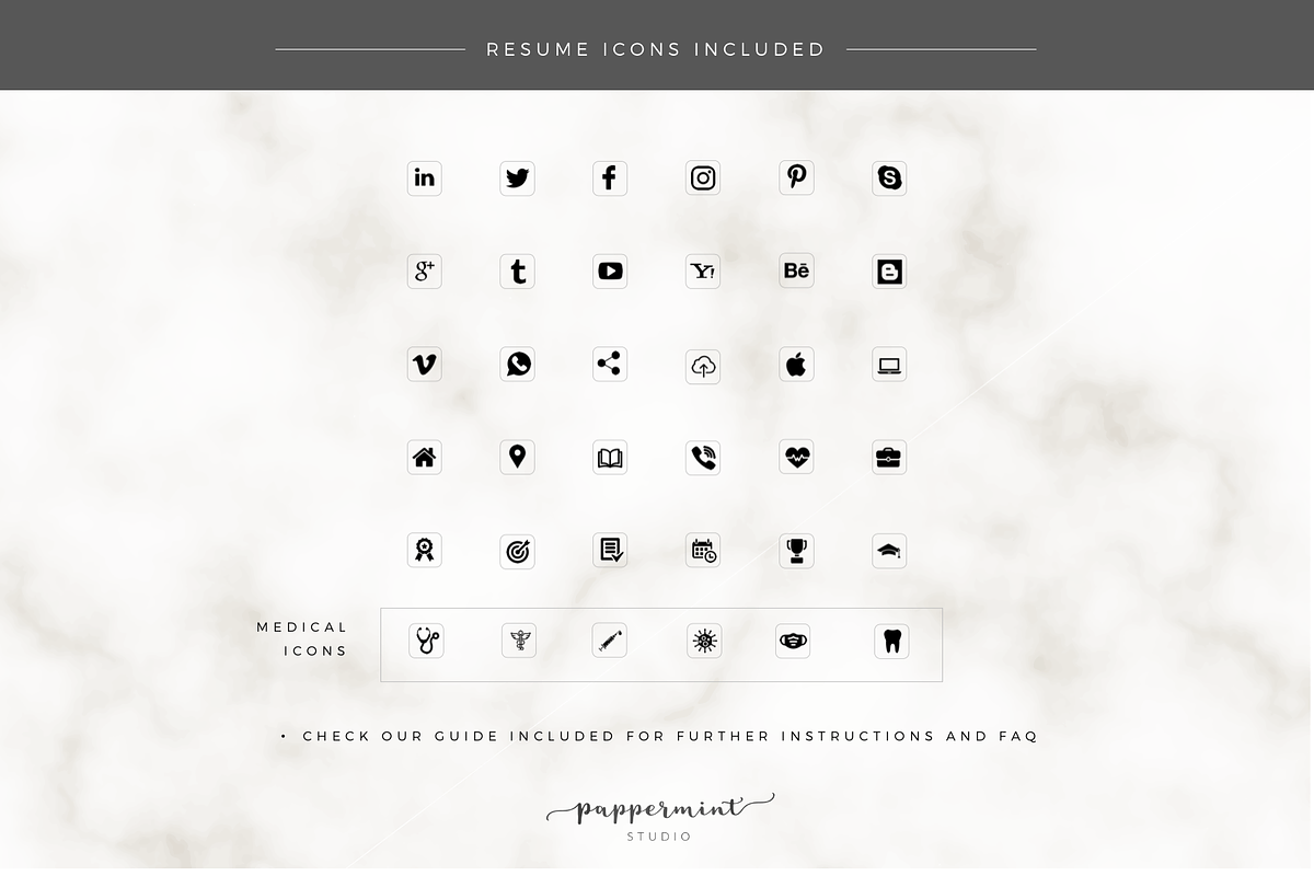 Professional Resume Template Nurse, a Resume Template by PAPPERMINT RESUME STUDIO (Photo 6 of 7)