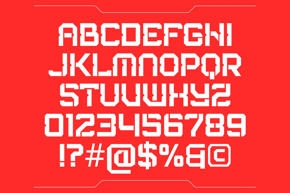 Witech - Futuristic Display Font, a Sans Serif Font by Brand Earth (Photo 2 of 7)