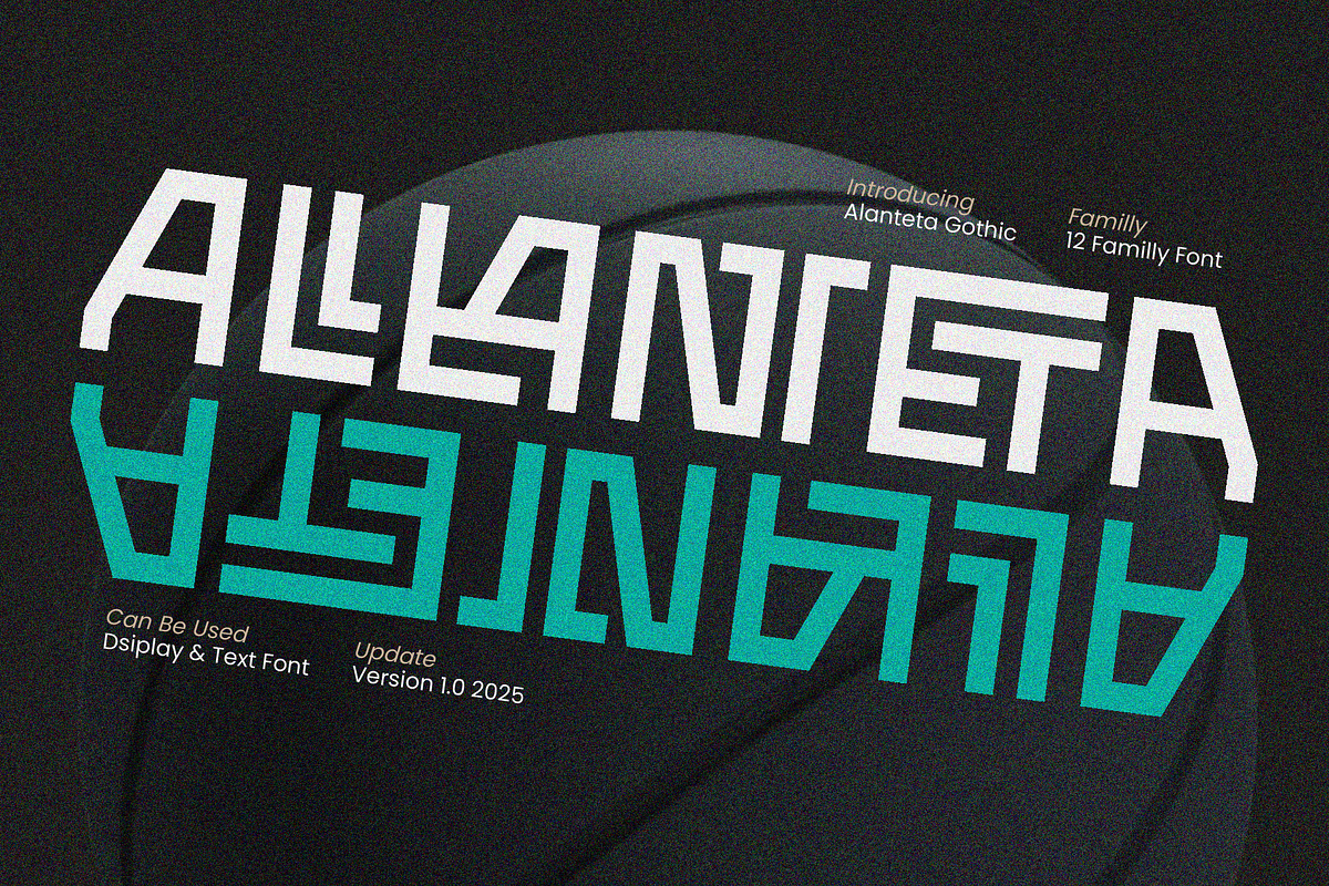 ERF Alanteta Gothic Geometric Font, a Font by Erifqizefont (Photo 2 of 15)