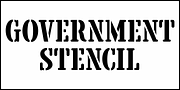 Government Stencil JNL, a Font by Jeff Levine Fonts (Thumbnail 2 of 5)