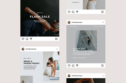 Canva Instagram Templates: FITNESS