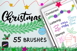 Christmas Procreate Brushes