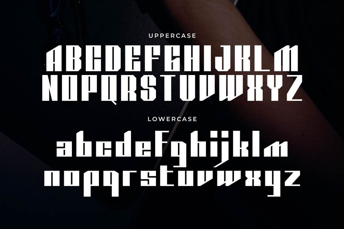 Metalora – Geometric Display Font, a Sans Serif Font by Artiveko (Photo 2 of 8)