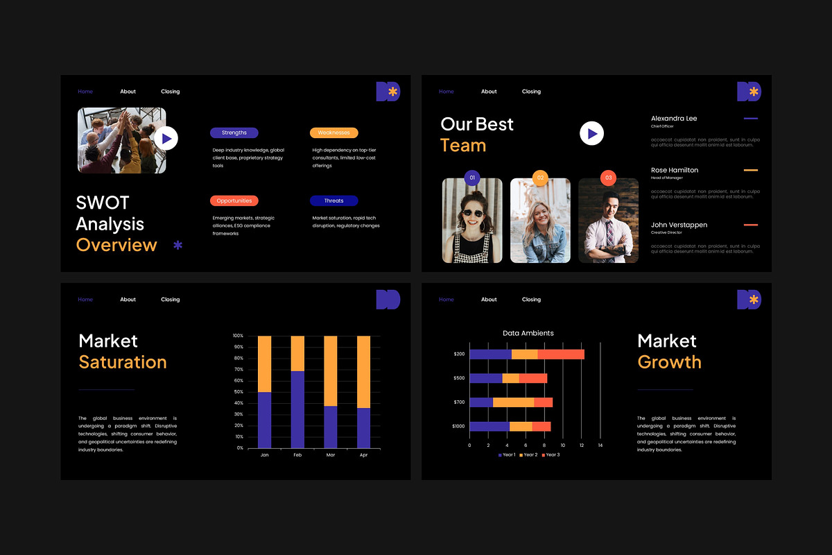 Modern Business Strategy Pitch Deck, a Presentation Template by Eklip Studio (Photo 2 of 6)