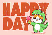 Kitty Rawr Cute Display Font, a Font by Helotype (Thumbnail 5 of 9)
