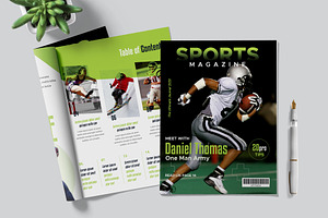 Sport Magazine, a Magazine Template by Orcshape Studio