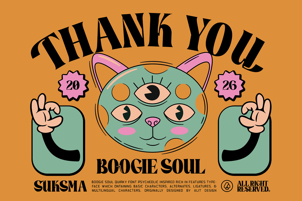 Boogie Soul Typeface, a Serif Font by alit design (Photo 18 of 18)