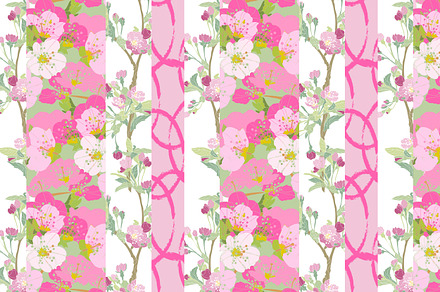 Cherry Blossom Seamless Pattern