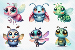 Cute Insect Sublimation Clipart