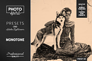 Monotone LR Presets Mobile + Desktop, a Plug-in Add-On by PhotoSpirit (Thumbnail 1 of 10)