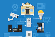 Smart Home and Internet of Things, a Technology Illustration by TAlex (Thumbnail 6 of 6)