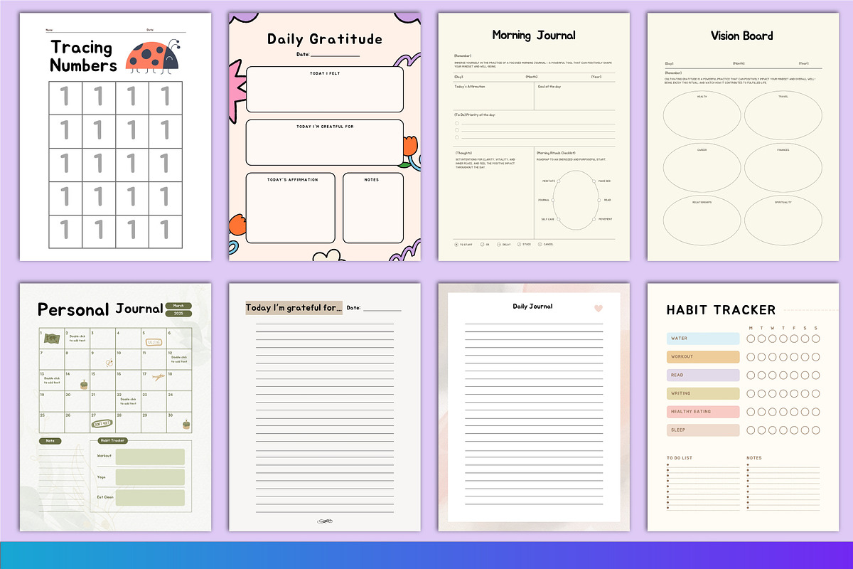 GRATITUDE JOURNAL FOR KIDS Interior, a Presentation Template by Designmela01 (Photo 4 of 5)