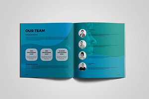 Square Colorful Corporate Brochure