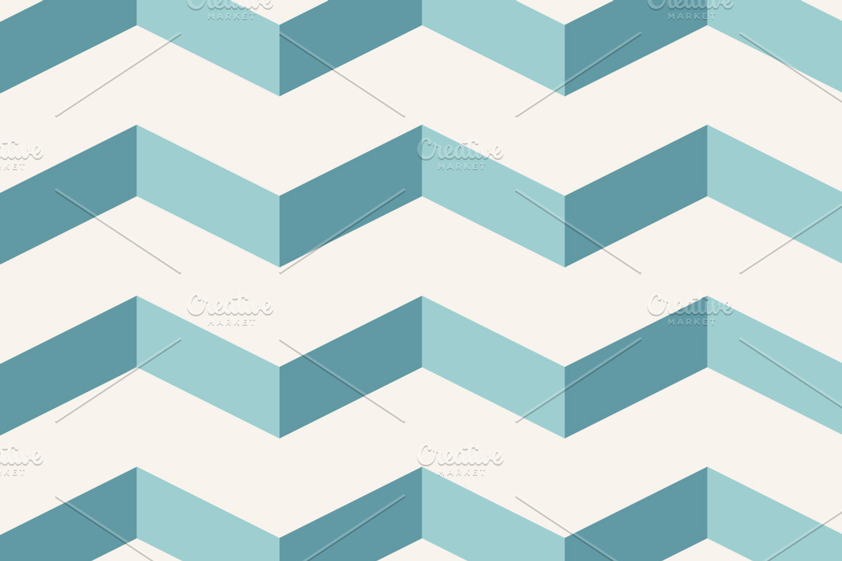 Set of blue geometric patterns preview 5