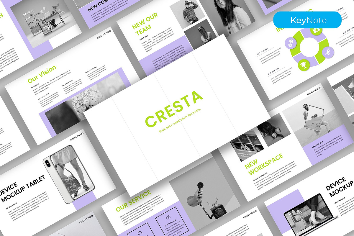 Cresta – Business Keynote Template, a Presentation Template by kreatifreya (Photo 1 of 5)
