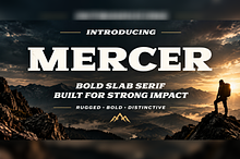 Mercer Rugged Bold Slab Serif