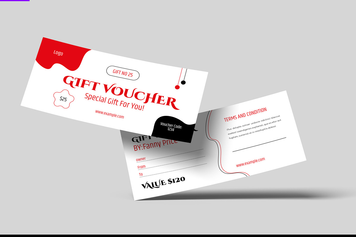Gift Voucher Layout, a Stationery Template by ContestDesign (Photo 2 of 3)