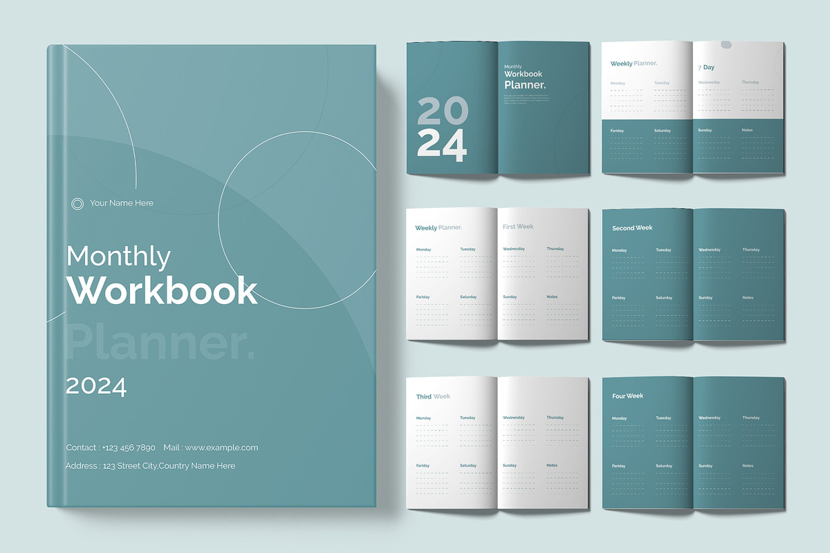 Workbook Planner Layout, a Stationery Template by ContestDesign (Photo 1 of 4)