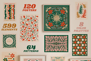 Christmas Posters Patterns Bundle