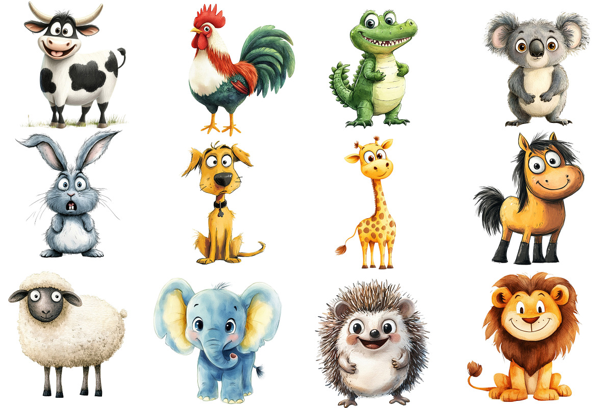 Quirky Funny Animals Sublimation, an Illustration by Designworld (Photo 4 of 6)