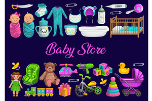 Baby Toys Shop, Gifts And Care