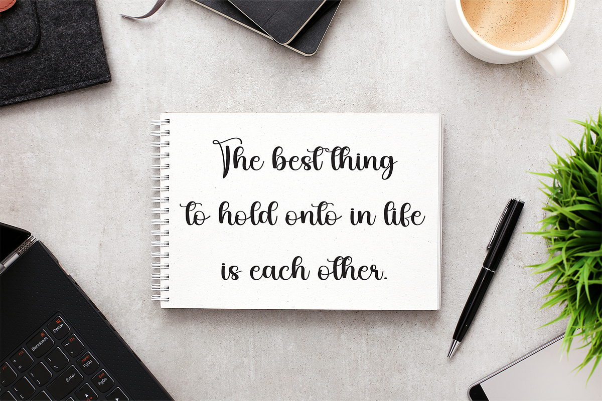 Mandala | Script Font, a Handwritten Font by Scratchones (Photo 5 of 9)