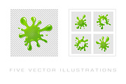 Realistic green slimes, a Templates & Theme by majcot (Thumbnail 1 of 6)