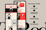 Red Squarespace website template, a Squarespace Template by Row Creative (Thumbnail 6 of 10)