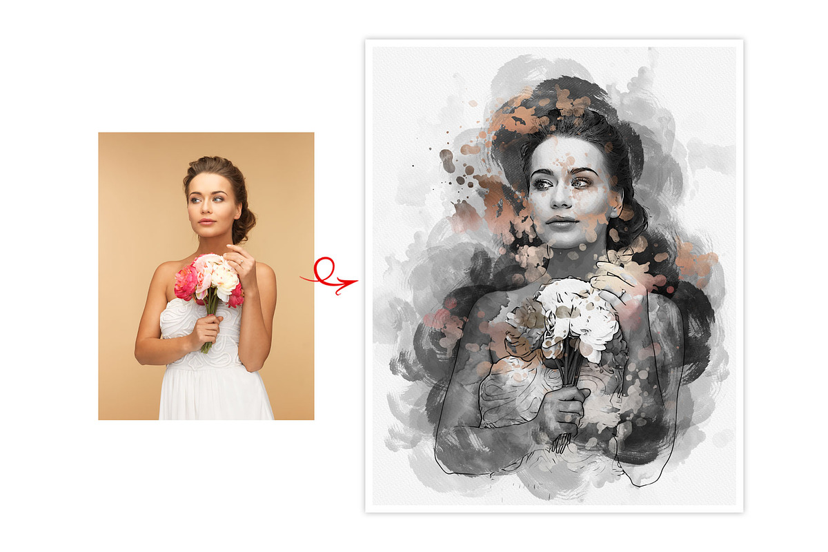 Mixed Art Watercolor Effect Template, an Action Add-On by MRI STUDIO (Photo 11 of 24)