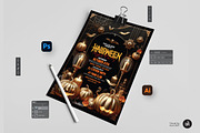Halloween Party Flyer Template, a Flyer Template by Aam360 (Thumbnail 3 of 3)