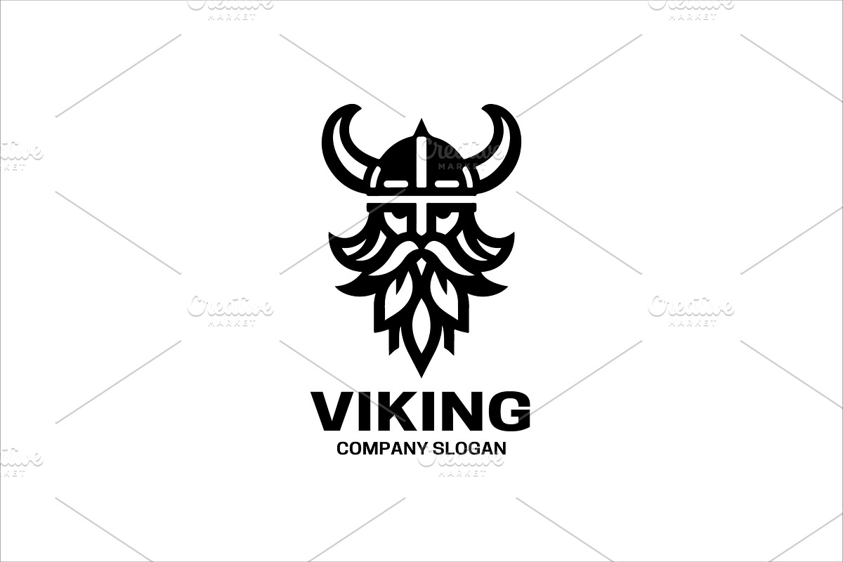 Viking Head Logo, a Branding & Logo Template by Vectorium Studio
