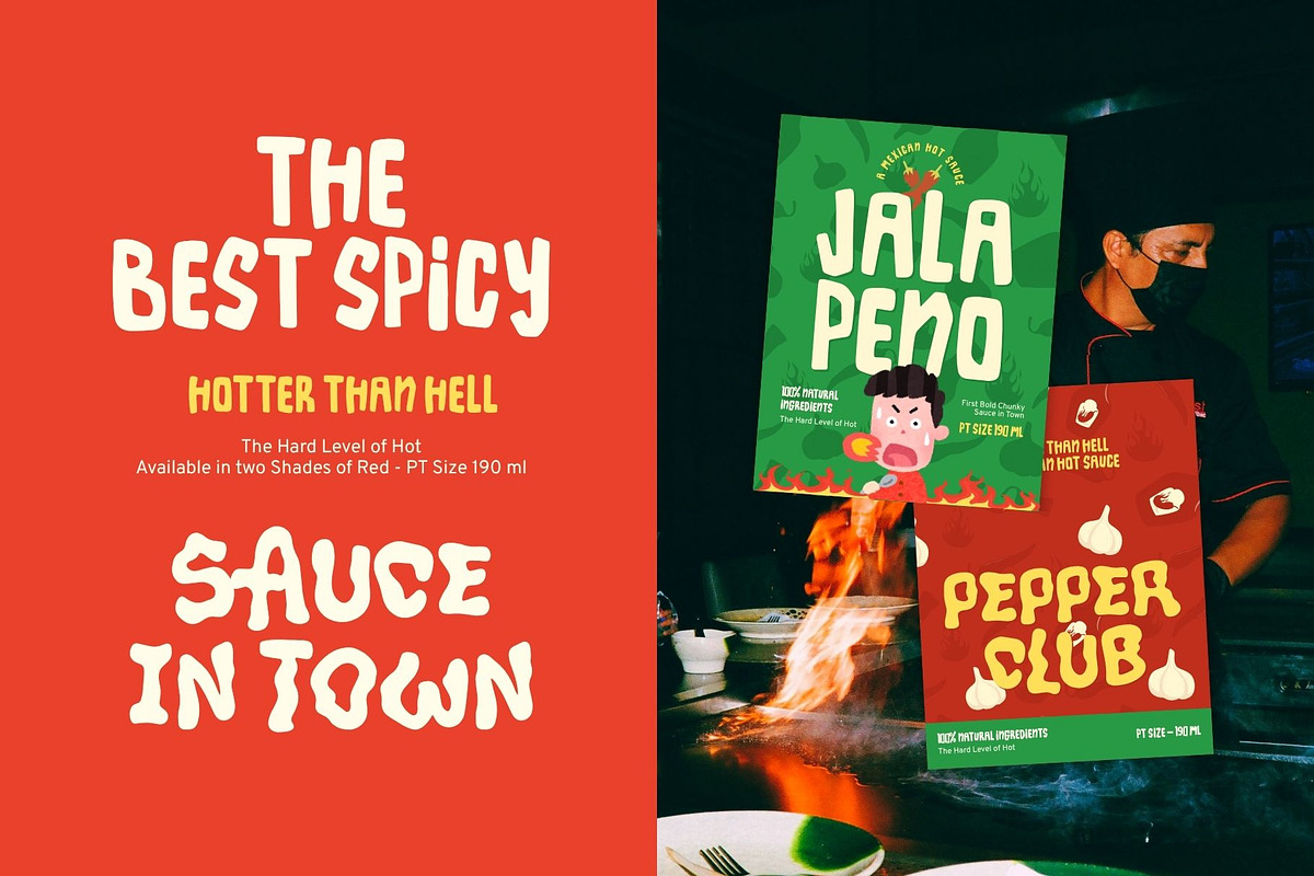 Heat Fuigo HandDrawn Duo Font, a Handwritten Font by maghrib (Photo 9 of 10)