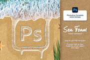 Sea Foam Text on Sand Photoshop Temp, a Layer Style Add-On by Andrew Skoch Design (Thumbnail 3 of 6)
