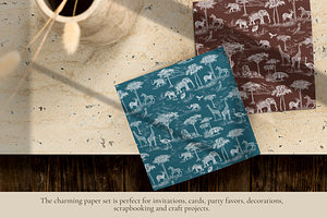 Safari Animal - Digital Paper Set