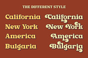 Rush Funky - Retro Serif Font, a Serif Font by HansCo Studio (Thumbnail 8 of 11)