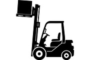 Forklift truck silhouette, a Transportation Illustration by abu67222 (Thumbnail 3 of 13)