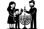Hanukkah Craft Silhouette Bundle, an Object Graphic by Gfx_Store (Thumbnail 15 of 16)