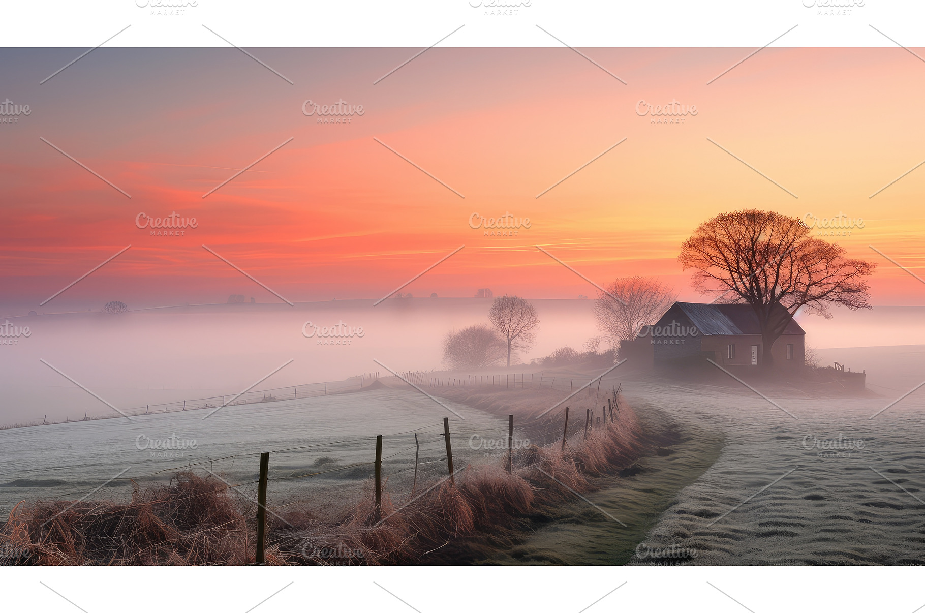 tranquility early morning ai, a Technology Photo by pikepicture