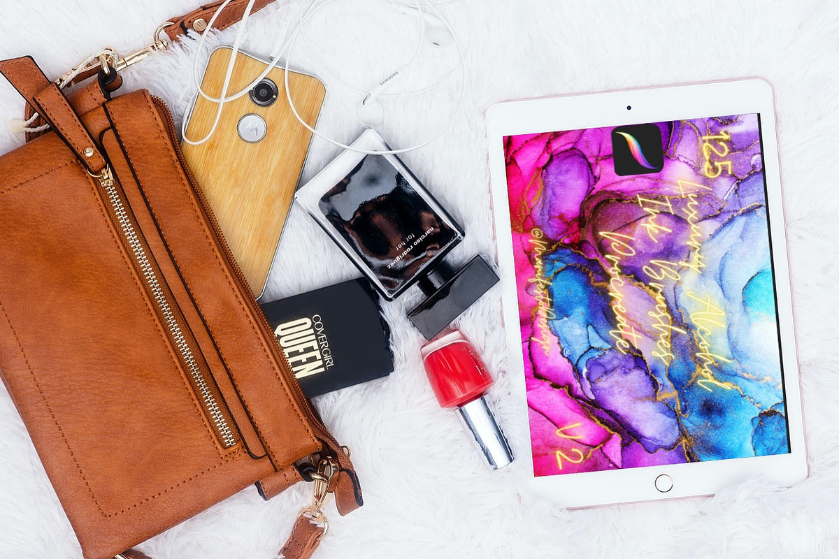 125 Luxury Alcohol Ink Brushes Set, a Brush Add-On by Manifesto Design Gallery (Photo 2 of 28)