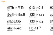 Orgon, a Sans Serif Font by Hoftype (Thumbnail 18 of 18)