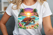Sea Turtle Png, Summer Png, Beach, a Seasonal Illustration by Sublimation Artist (Thumbnail 5 of 9)