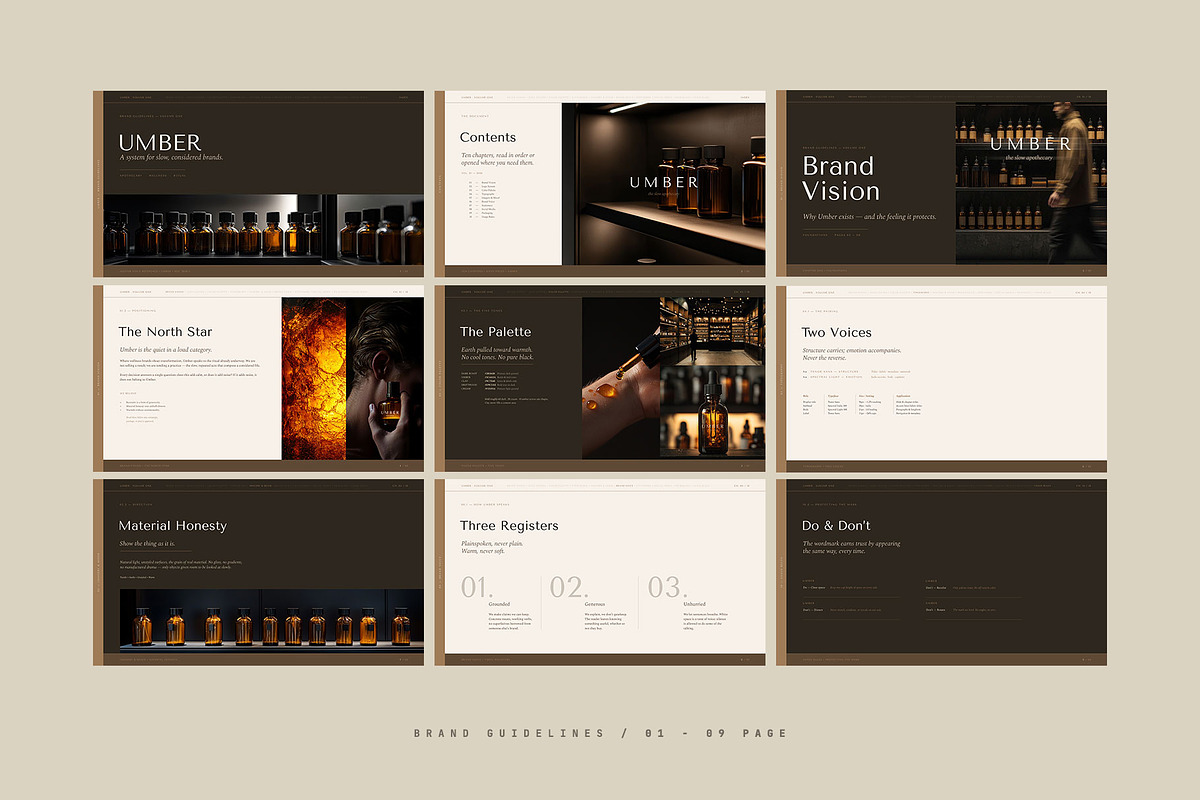UMBER / Brand Guidelines Template, a Presentation Template by Leleka.Store (Photo 9 of 20)