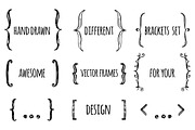 30 hand drawn EPS brackets pack, a Texture Illustration by Hala (Thumbnail 2 of 2)