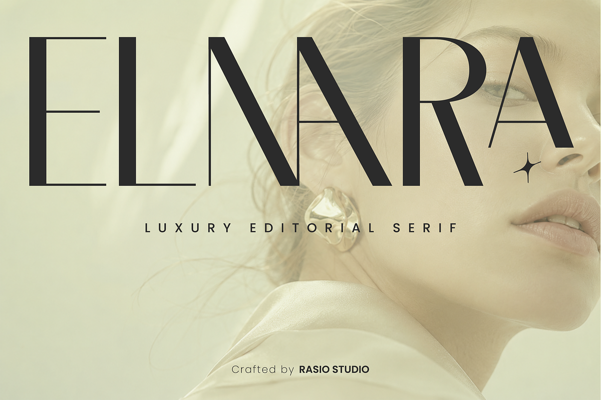 Elnara Luxury Editorial Serif Font, a Serif Font by Rasio Studio (Photo 1 of 9)