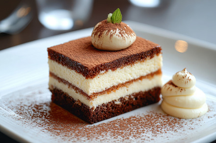 Delicious Tiramisu Dessert Square Sl, a Background Photo by Pixeness
