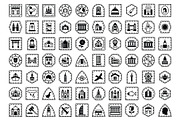 Passport Stamps Icons Pack, an Icon by Vector Portal (Thumbnail 3 of 5)