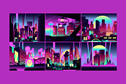 Cyberpunk City Asset Illustration, an Object Illustration by graphicook (Thumbnail 1 of 3)