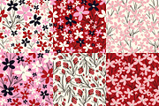 Hand Drawn Patterns with Flowers, a Pattern Graphic by Art's and patterns (Thumbnail 1 of 7)